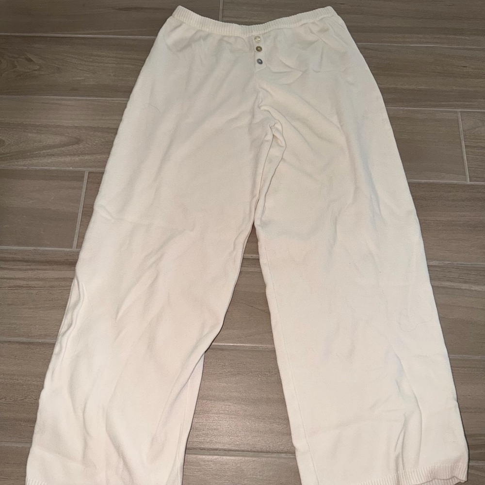 White Wide-Leg Pants